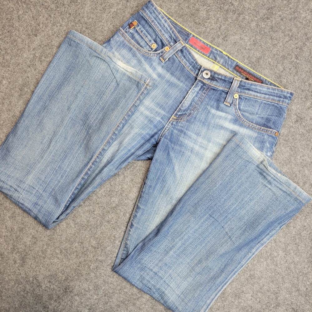 AG Adriano Goldschmied Jeans‎ Womens 27R Whiskered Faded The Angel Bootcut Leg